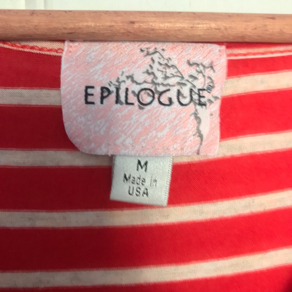 Red & White Striped T-Shirt Maxi Dress - Picture 3 of 4